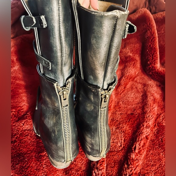 Freebird Caboose distressed boots, WORN 1x - Picture 5 of 6